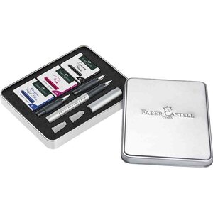 Kit de calligraphie GRIP 2011 argent FABER-CASTELL
