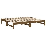 vidaXL Lit coulissant Marron miel 2x(90x190) cm Bois de pin massif