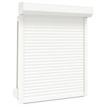 vidaXL Volet roulant aluminium 100x130 cm blanc