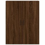 vidaXL Buffet haut Chêne marron 69 5x34x180 cm Bois d'ingénierie