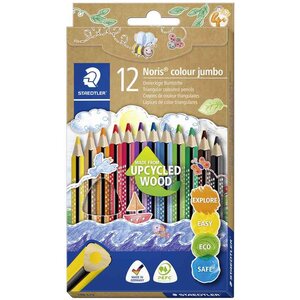Crayon de couleur triangulaire noris colour jumbo staedtler