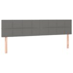 vidaXL Sommier à lattes de lit avec matelas Gris foncé 160x200cm Tissu