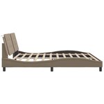 vidaXL Cadre de lit sans matelas cappuccino 200x200 cm similicuir