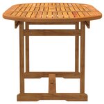 vidaXL Ensemble à manger de jardin 7Pièces bois d'acacia solide textilène