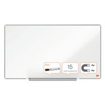 Nobo tableau blanc magnétique écran large impression pro acier 71x40cm