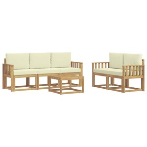 vidaXL Ensemble de canapés d'extérieur 6 Pièces