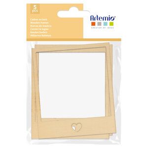 Set 5 Cadres En Bois - 9X10 5 Cm