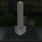 vidaXL Fontaine de jardin Argenté 37 7x32 6x110 cm Acier inoxydable