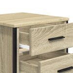 vidaXL Table de chevet chêne sonoma 40x41x40 cm bois d'ingénierie