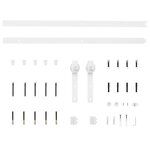 vidaXL Kit de quincaillerie de porte coulissante 200 cm Acier Blanc
