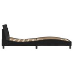 vidaXL Cadre de lit avec tête de lit Noir 80x200 cm Tissu