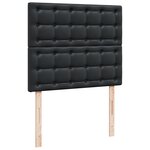 vidaXL Sommier à lattes de lit matelas Noir 120x200 cm Similicuir