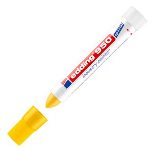 Marqueur peinture pour l'industrie 950 à pointe ogive 10 mm jaune