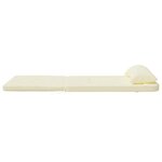 vidaXL Coussins de chaise adirondack lot de 2 crème tissu oxford