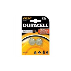 Blister de 2 piles 2032 lithium duracell