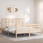 vidaXL Cadre de lit sans matelas 160x200 cm bois massif