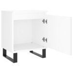 vidaXL Tables de chevet 2 Pièces blanc 40x30x50 cm bois d'ingénierie