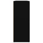 vidaXL Buffet Noir 91x29 5x75 cm Bois d'ingénierie