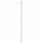 vidaXL Tête de lit métal blanc 180 cm