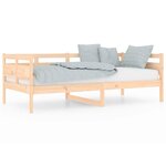 vidaXL Lit de jour Bois massif de pin 90x190 cm