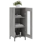 vidaXL Buffet Sonoma gris 34 5x34x90 cm Bois d'ingénierie