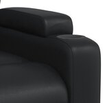 vidaXL Fauteuil de massage inclinable Noir Similicuir