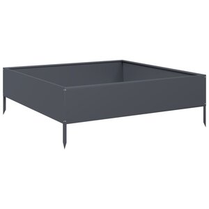 vidaXL Lit surélevé de jardin anthracite 100x100x33 5 cm acier