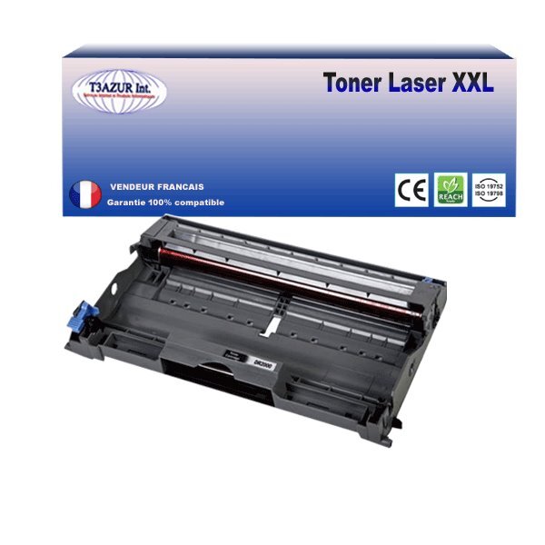 Kit Tambour compatible avec Brother DR2000 pour Brother HL2020,HL2030, HL2032, HL2035, HL2037, HL2040, HL2040N, HL2050, HL2070N - T3AZUR