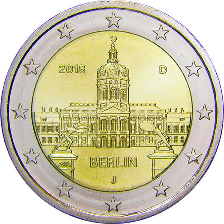 Monnaie 2 euros commémorative allemagne 2018 - berlin atelier j