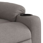 vidaXL Fauteuil de massage inclinable Taupe Tissu