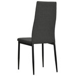 vidaXL Chaises à manger lot de 2 gris foncé tissu