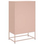 vidaXL Buffet haut rose 68x39x111 5 cm acier laminé à froid