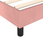 vidaXL Sommier à lattes de lit avec matelas Rose 140x190 cm Velours