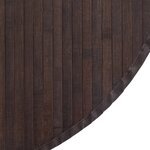 vidaXL Tapis rond marron foncé 100 cm bambou