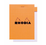 Bloc ORANGE N°12 8,5x12 cm 80F agrafées 80g Q.5x5 RHODIA