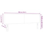 Tête de lit vidaXL Design sobre Vert Clair Gris 180 cm en Tissu Corde