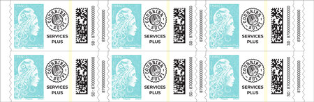 Carnet de 6 timbres Marianne l'engagée - Lettre Services Plus