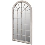 vidaXL Miroir de jardin d'arche rustique 60x116 cm Intérieur/extérieur