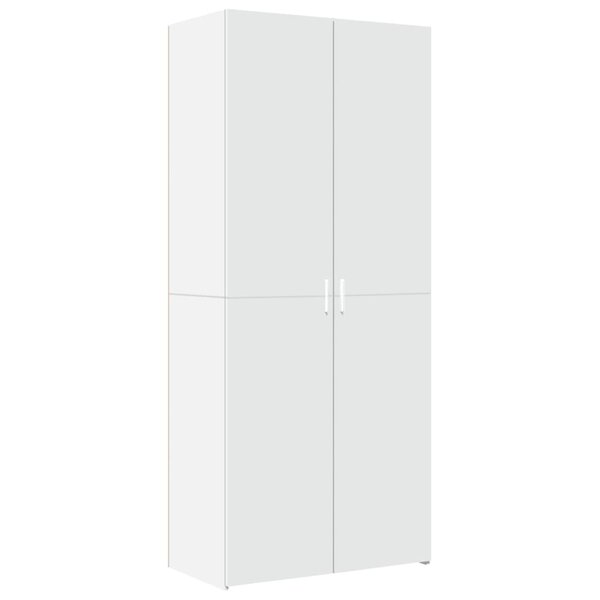 vidaXL Buffet haut blanc 80x42 5x185 cm bois d'ingénierie