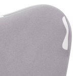 vidaXL Canapé-lit pour enfants gris clair avec étoiles peluche douce