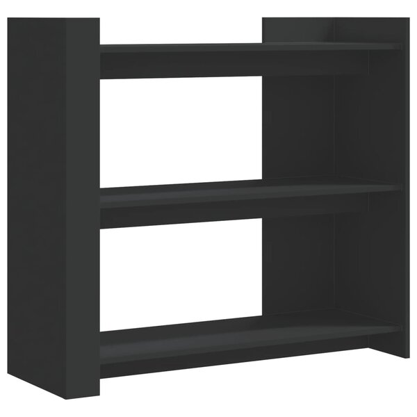 vidaXL Table console noir 100x35x90 cm bois d'ingénierie