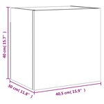 vidaXL Meubles TV muraux 2 Pièces blanc 40 5x30x40 cm bois d'ingénierie