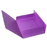Chemise À Élastiques 3 Rabats Maxi Capacity Carte Lustrée Pelliculée 425gm2 Iderama A4 - Violet - X 25 - Exacompta