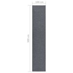 vidaXL Tapis 100x500 cm Gris