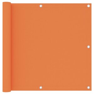 vidaXL Écran de balcon Orange 90x400 cm Tissu Oxford