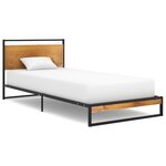 vidaXL Cadre de lit Métal 100x200 cm