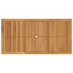 Ensemble de Salle à Manger de Jardin vidaXL 7 Pièces Beige Poly Rattan Acacia