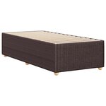 vidaXL Cadre de lit Marron foncé 100x200 cm Tissu