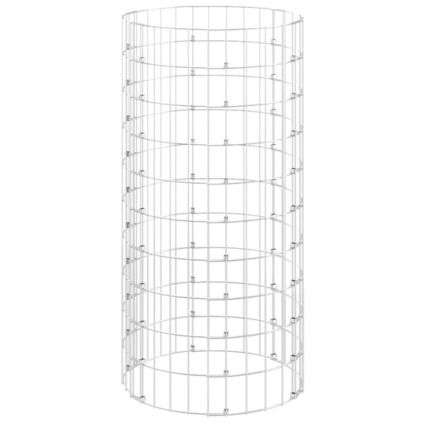 vidaXL Composteur de jardin Ø50x100 cm Acier galvanisé