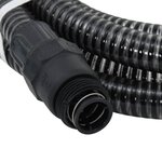 vidaXL Tuyau d'aspiration avec raccords en PVC noir 1" 10 m PVC